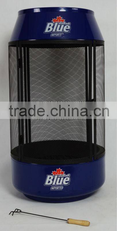 Heat resistant bottle shaped fire pit