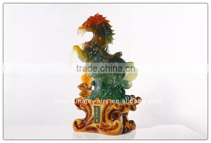 Resin Jade Chinese luckly horse ,Fengshui Horse ,Money horse