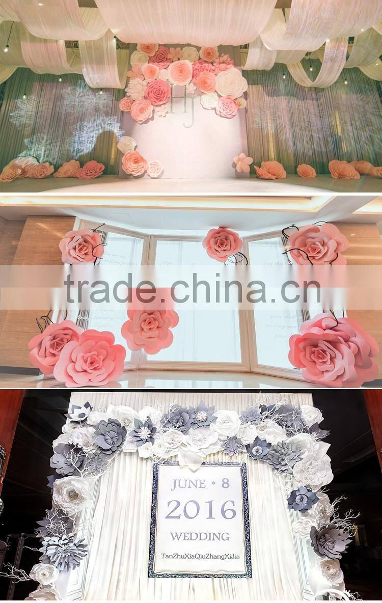Cardboard Paper Flower For Wedding Party Backdrop Decor
