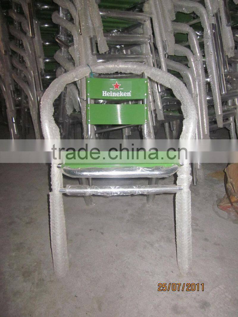 Outdoor commercial furniture used aluminum dining bar set YC002A YT90B