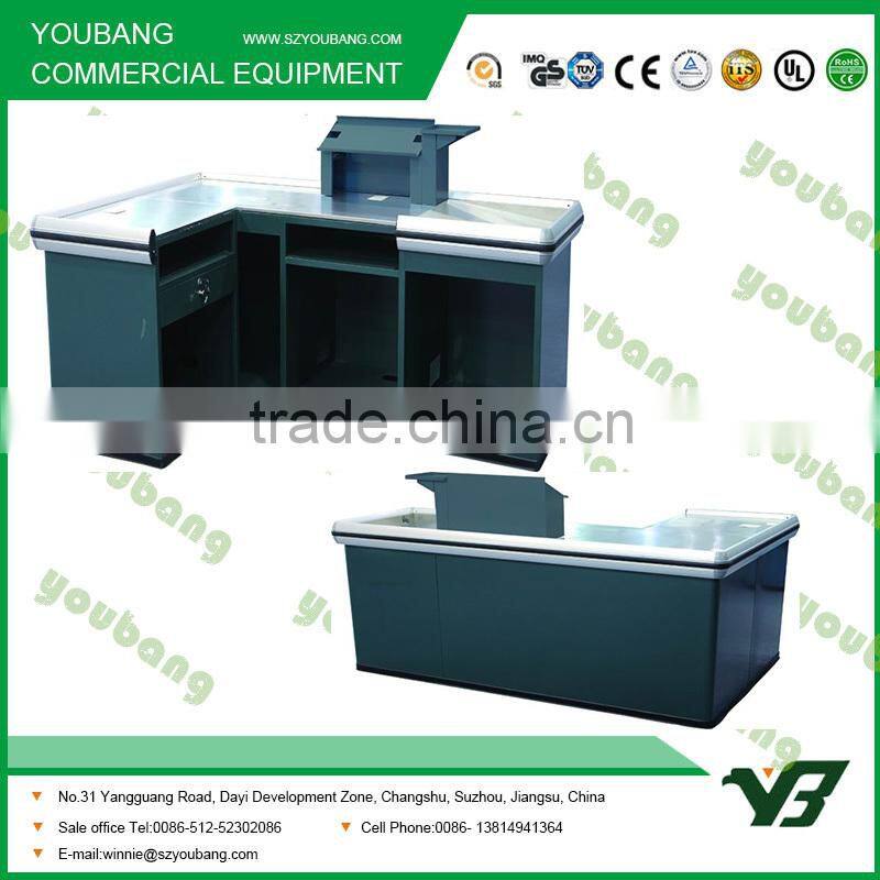 Checkout counter for chain store with cash desk