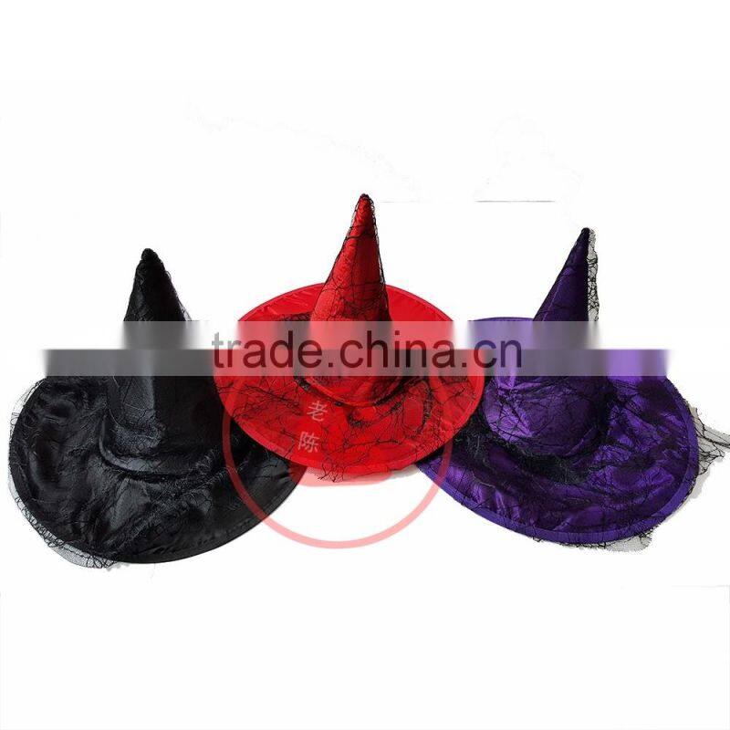 custom wholesale witch hat colorful women's hat halloween witch hat