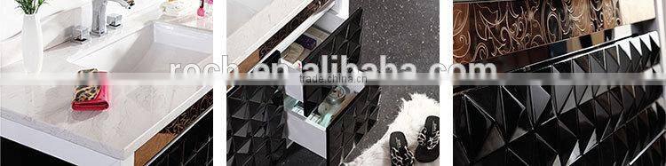 ROCH 8001 Marble Top Wooden Bathroom Cabinet Bedroom Furniture