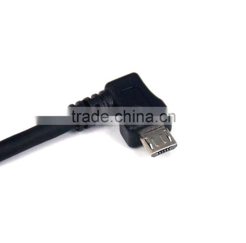 10cm Right Angle to Left Angle Micro USB Host OTG Cable 4 DAC Digital Amplifier