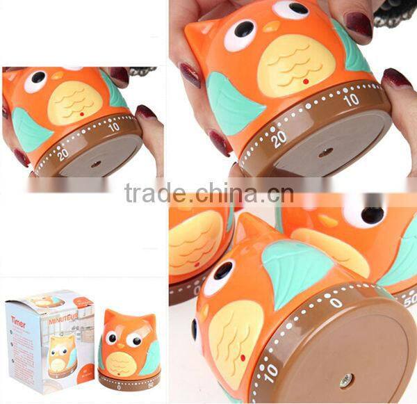 Owl design No battery Mechanical Kitchen Countdown Timer