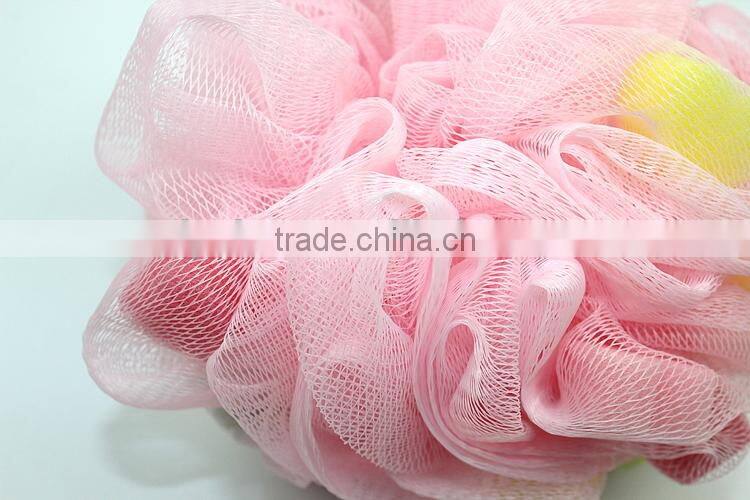 Baby mesh sponge,pink bath sponge loofah for shower