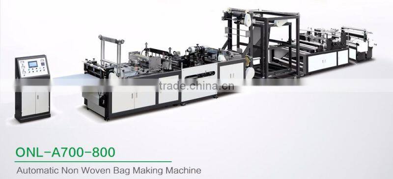 2016 top quality non woven reusable bag making machine