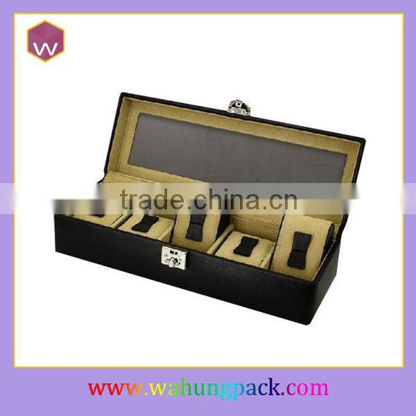 Transparent Lid Wooden 12 Slots Watch Display Box With WH-3686