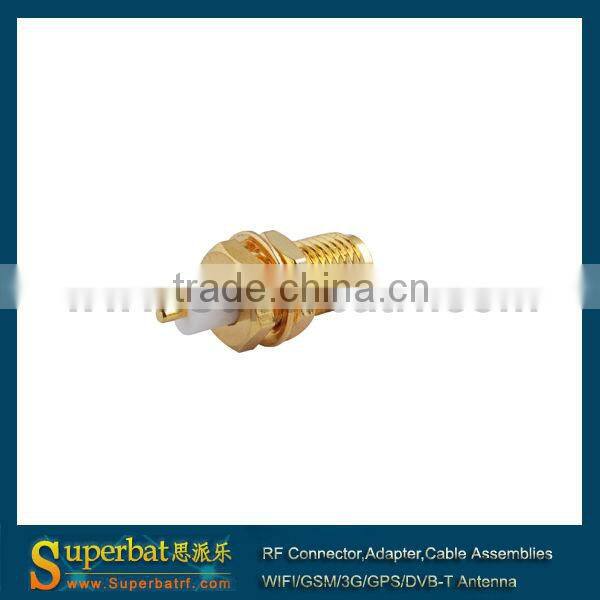 RP SMA panel mount Jack blukhead&nut with extended dielectric&so