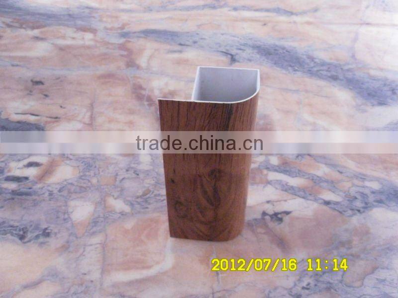Wood grain aluminum frame profile