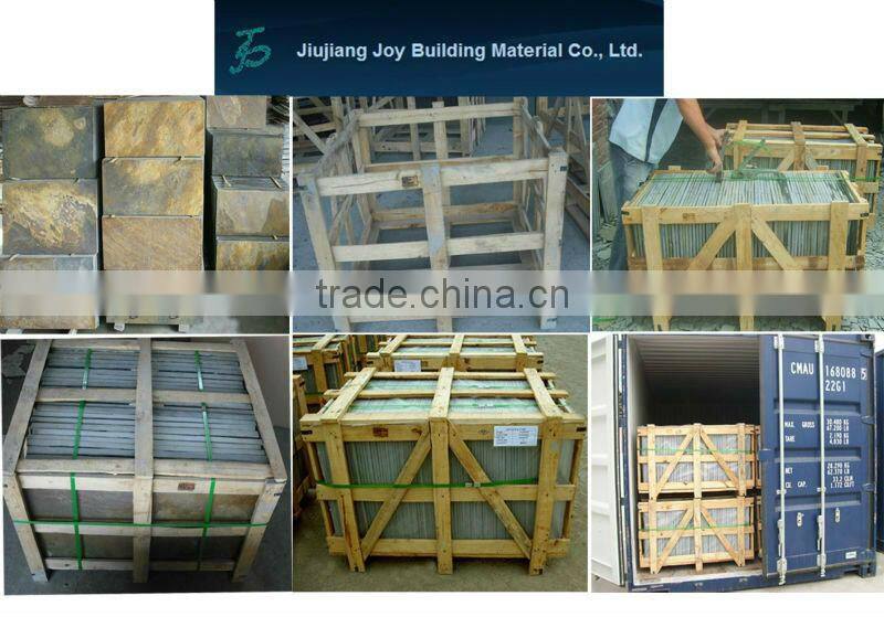 Natural green slate slab flexible stone