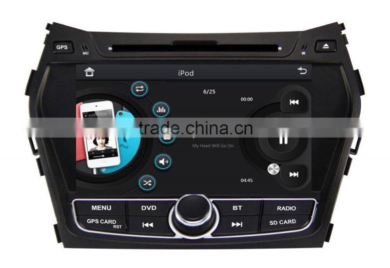 touch screen stereos audio type player multimedia navigator car stereo for Hyundai ix45 gps