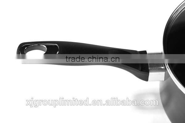 casserole hot pot with one handle glass lid XJ-13618