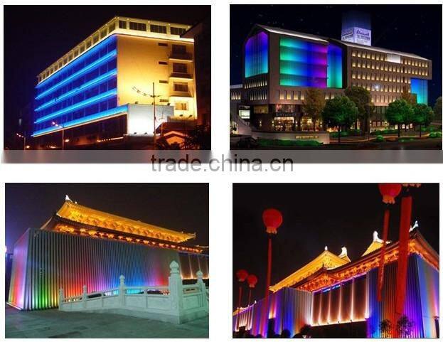 LED linear wall washer light 18-50W IP68 DMX control