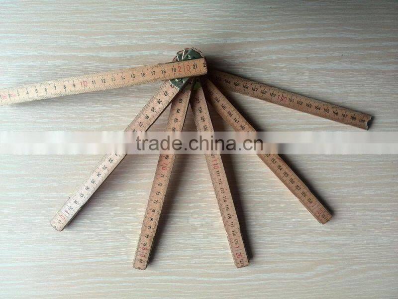 wooden folding ruler