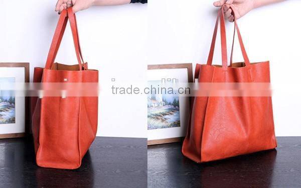 Wholesale Lady Leather Eco-friendly Reusable Shopping Bag