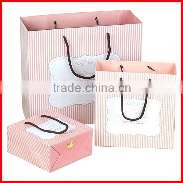 Hot Delicate Printing Gift Card Paper Bag Packing Wholesale