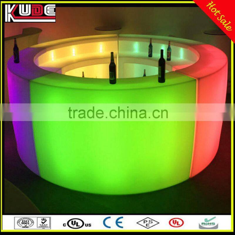 Commercial Furniture Style Modern illuminated LED Bar Counter Curve Light Bar For Club Party