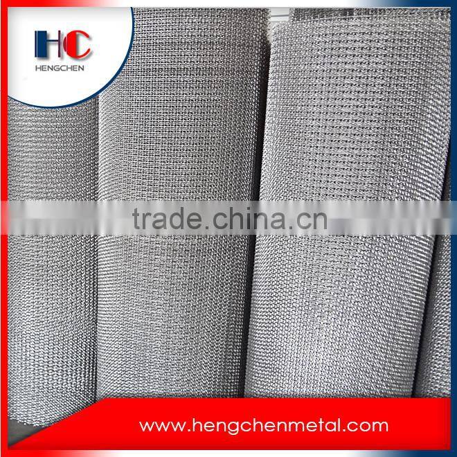 Architectural crimped wire mesh netting
