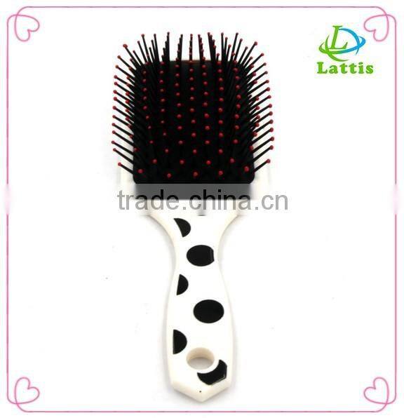 Plastic Flexible hair brush Beautiful Star Electric Hair Straightener Comb Brush