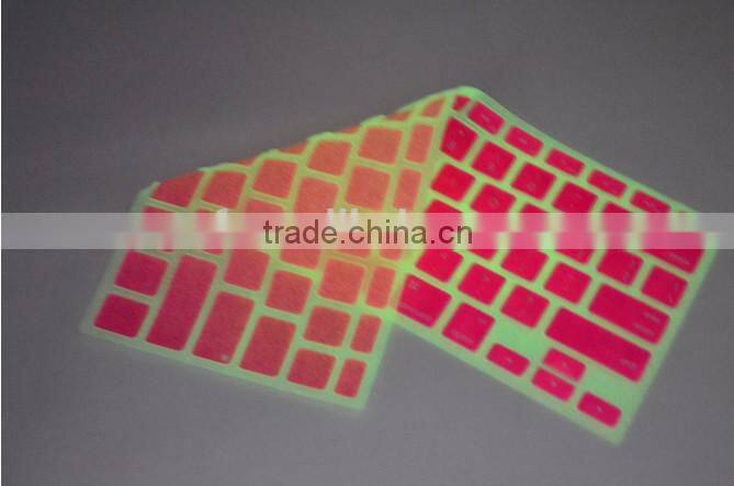 competitive price glow in the dark keyboard cover, glow in the dark keyboard cover for laptop