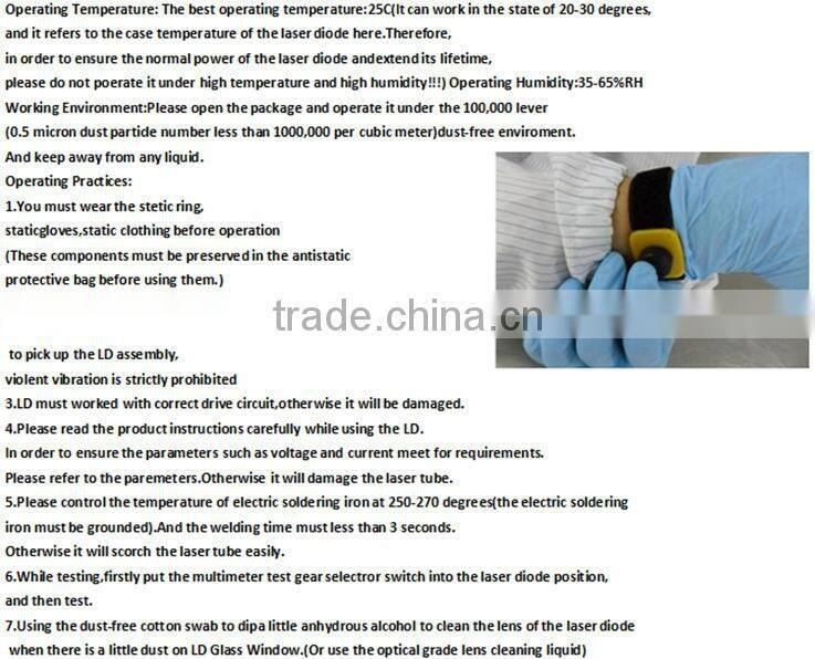 cheap price medical instrument diode TO18/5.6mm 658nm 100mw red laser diode