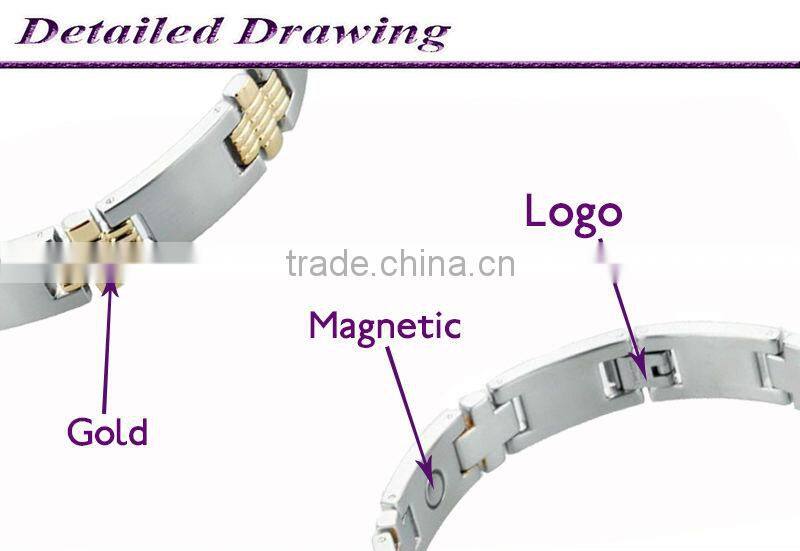 2014 Hot Selling Waterproof Titanium 4 in 1 Magic Magnetic Bracelet