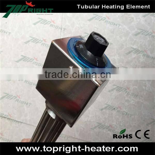 Topright high density 6kw U type industrial brass flange electric tubular