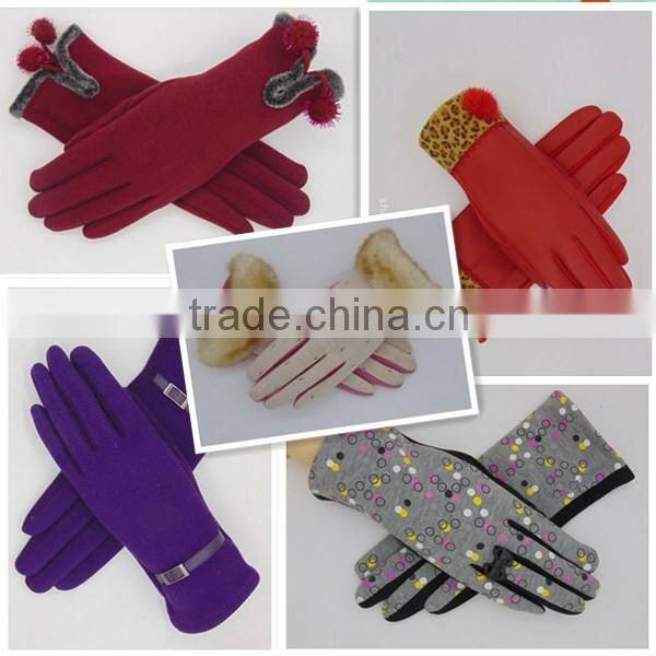 Colorful Daily Life Mitten Velvet Hand Gloves