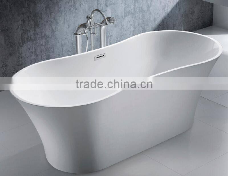 restaurant artificial stone bathtubs adult removable tub,White artificial stone bathtubs, freestanding solid surface bathtub