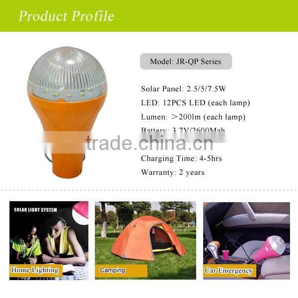 2016 best quality solar camping lantern, solar led lantern(JR-QP02)
