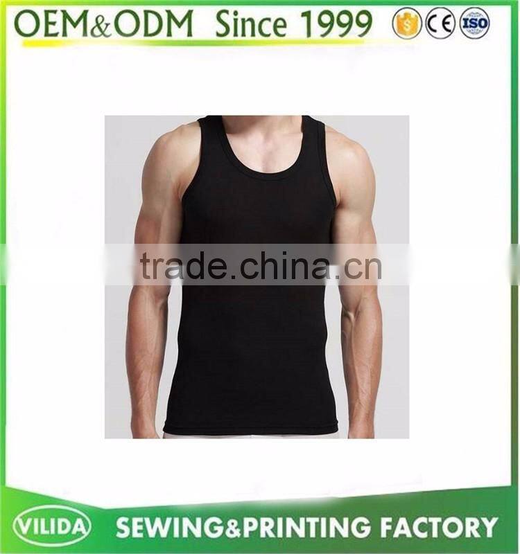 Gym Singlet Mens Vest Stringer Bodybuilding and Fitness Men' Sports Tank Top OEM