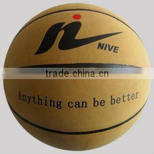 Leather basketball