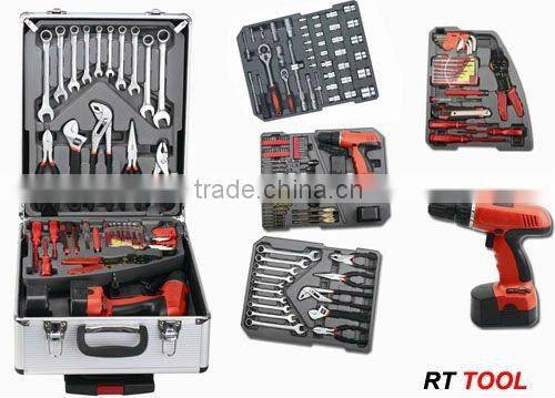 2015 NEW ITEM 236pcs kraftwelle wooden working tools aluminium case tool set