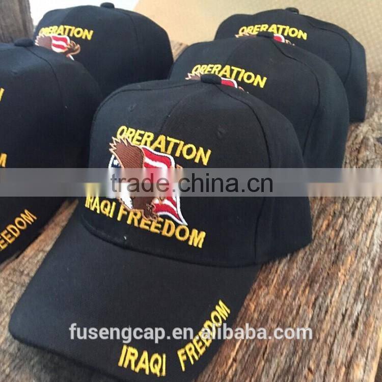 Basic 6 Panels Brush 100% Cotton Baseball Cap