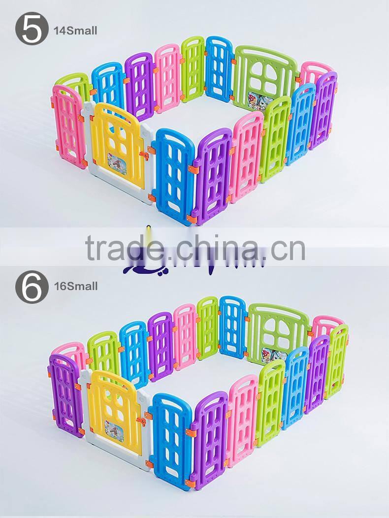 See larger image 8 Panels Saftey Game Playpen Kids Plastic Playpen European Standard Fence Baby Indoor Game Baby Playpen