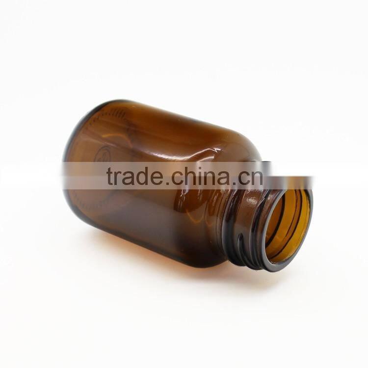 2oz amber medical Pills Glass Container