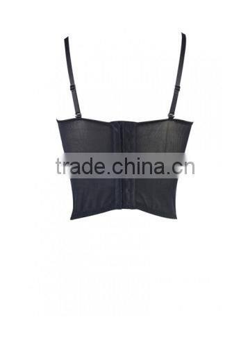 2015 new arrival black waist training corsets for women plus size casual corsets bustiers sexy lace overbust corsets wholesale