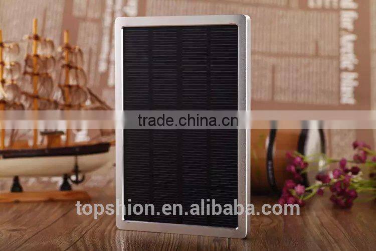2015 hottest selling battery charger for iPhone 6 solar charger power bank 10000mah