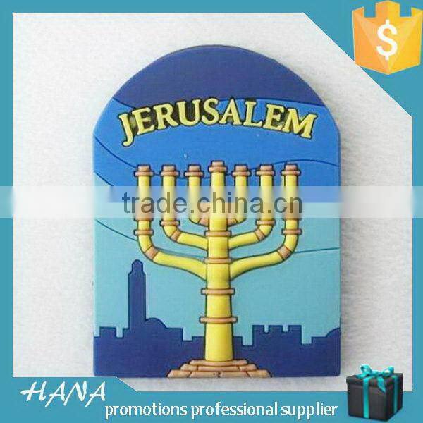 High quality most popular rubber 3d triangle fridge magnets