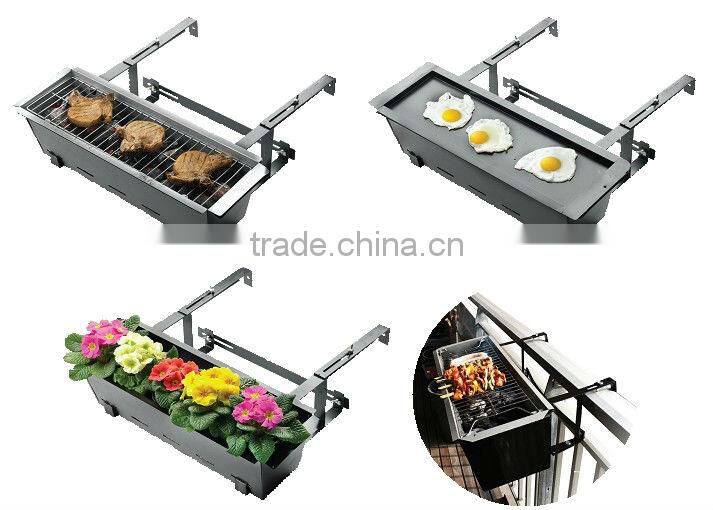 Balcony steel grill designs charcoal bbq grill