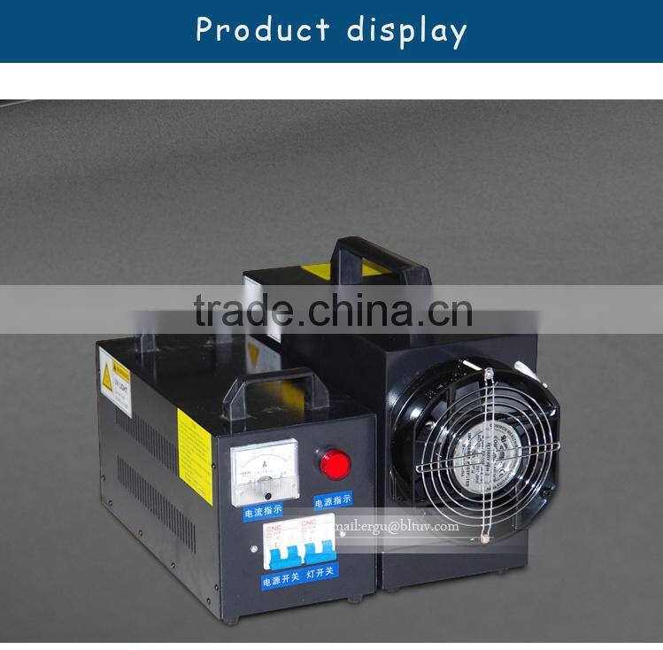 1 kw220v portable uv machine, uv glue plastic industry special mechanical ultraviolet uv curing machine
