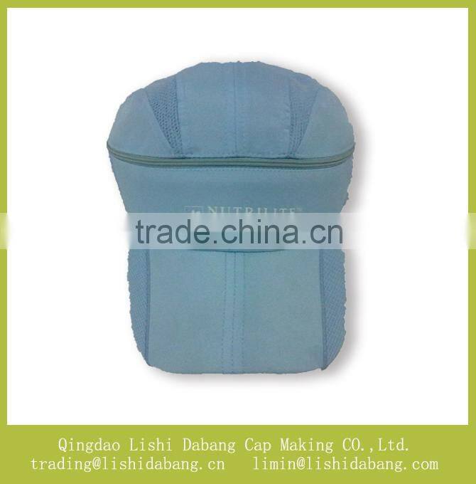 zipper cap 100% polyester running cap