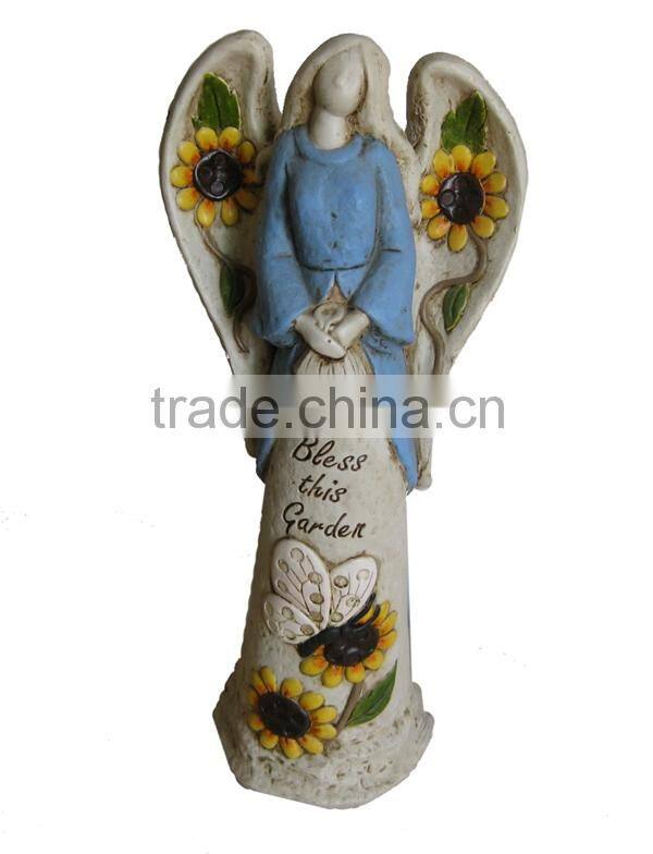 Fairy figurine wholesale garden decoration, resin angel figurine