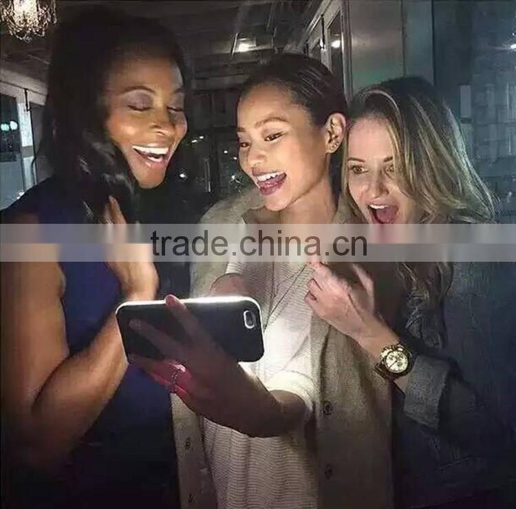 2016 popular phone case led selfie light case for samsung for iphone