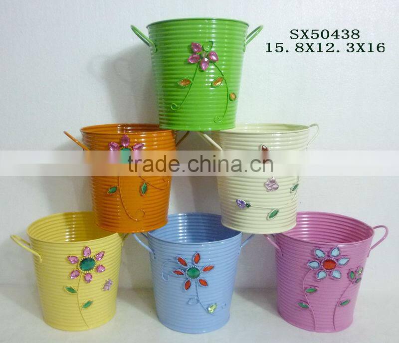 Contemporary decoration flower pot metal pot