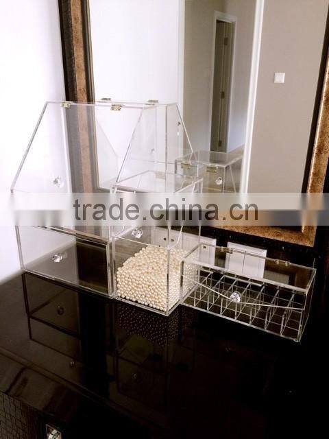 clear acrylic organizer for cosmetics