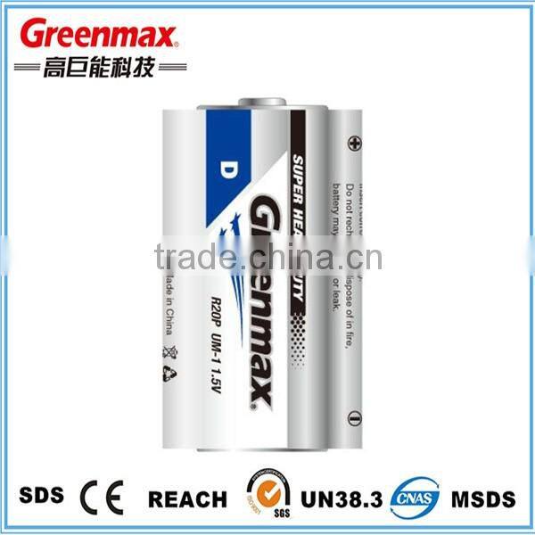 Manufacturer in China 1.5v um3 battery r14p size battery