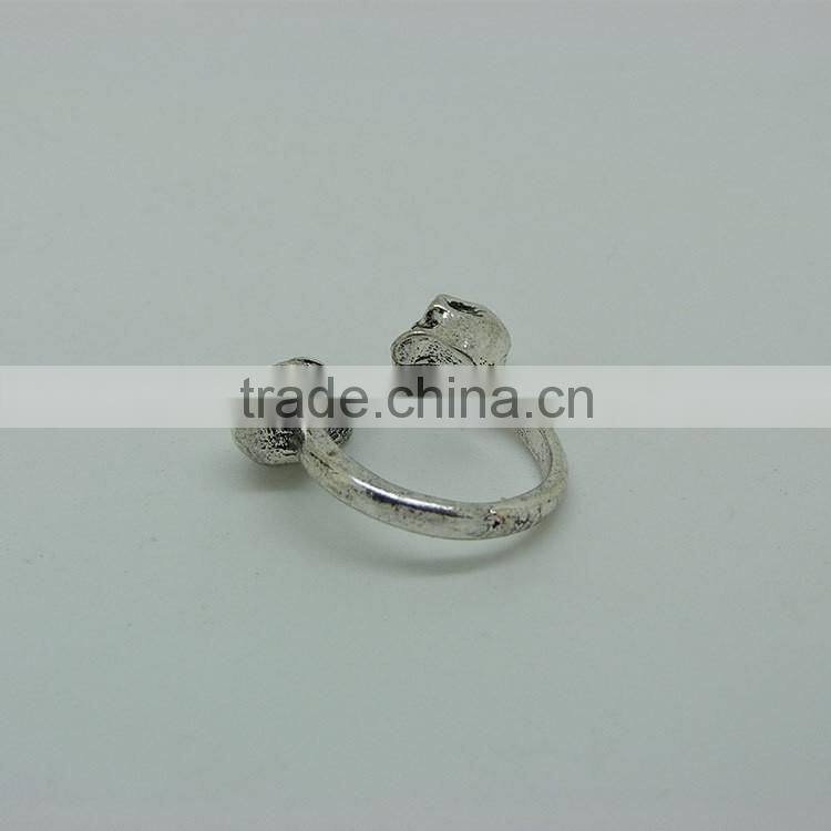 New fashion jewelry double-end human skeleton ring