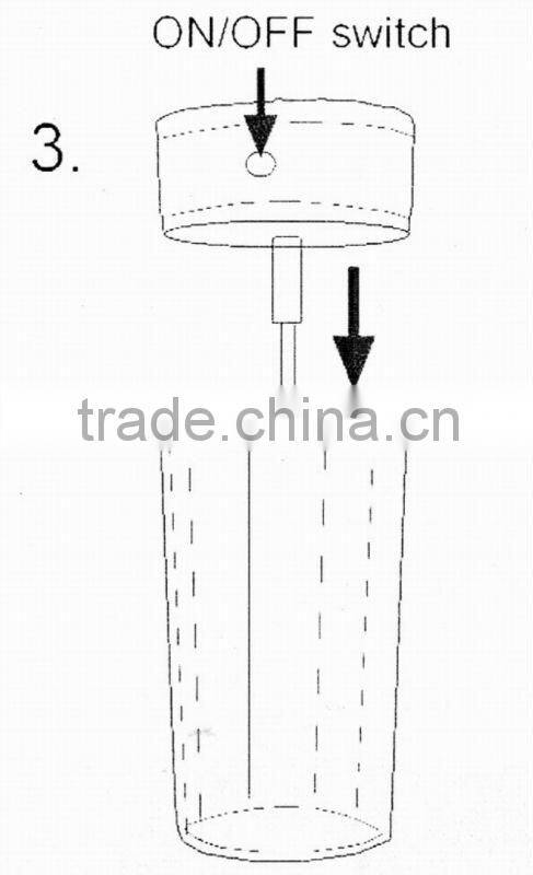 plastic Mixing Cup with milk frother and drink mixer
